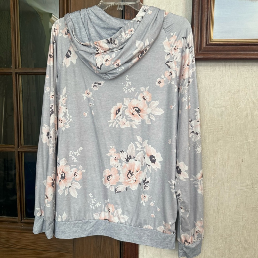 Angashion Floral Hoodie - Picture 3 of 3